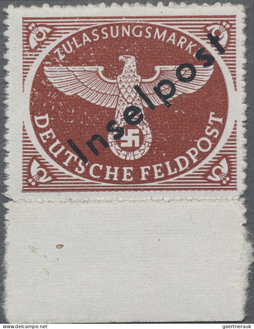 Feldpostmarken: 1944, Vukovar Zulassungsmarke Durchstochen, Sie Hat Die Original - Other & Unclassified