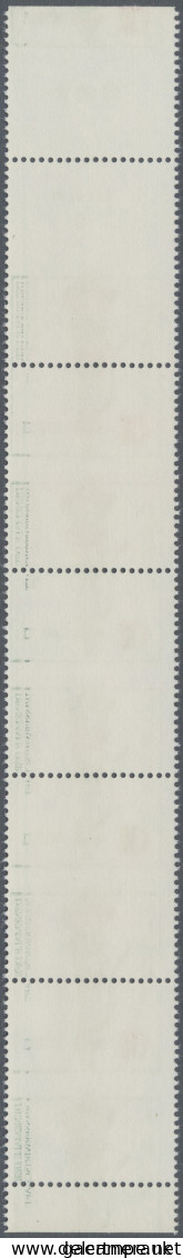 DDR: 1986, 10 Pfg. Wasserwirtschaft Im Senkrechten Unterrand-5er-Streifen Mit St - Other & Unclassified