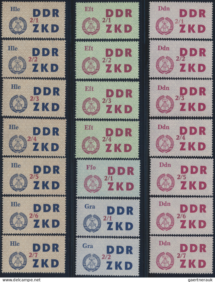 DDR - Dienstmarken C (Laufkontrollzettel ZKD): 1964, Laufkontrollzettel Für Die - Other & Unclassified