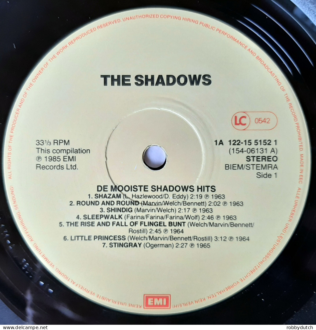 * 3LP box *  SHADOWS - DE MOOISTE SHADOWS HITS (Holland 1985