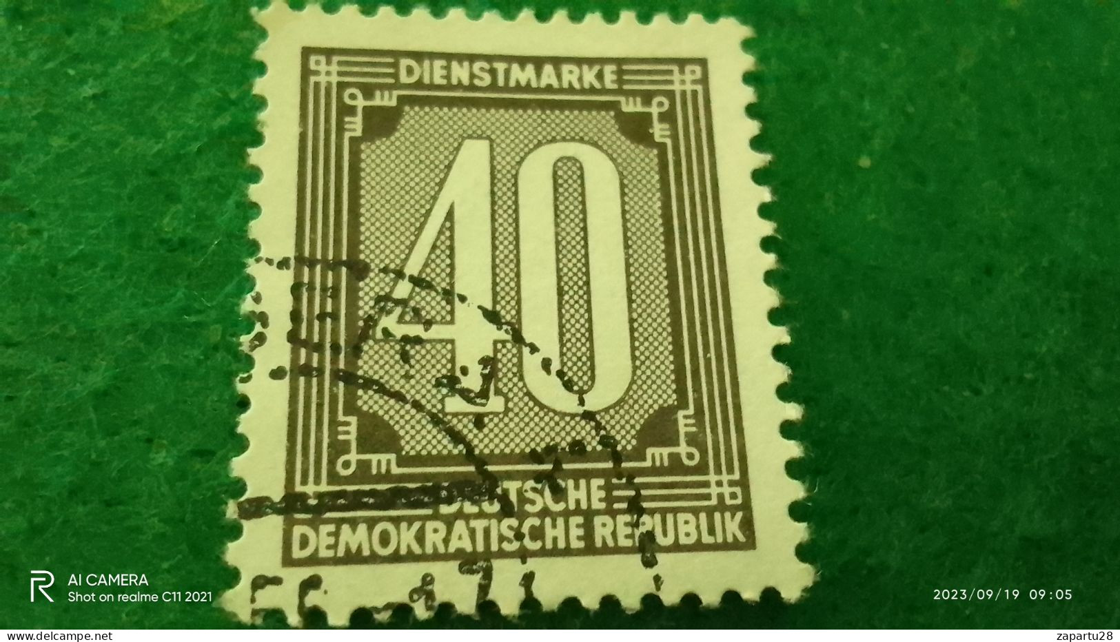 DDR-  1950-60-     DIENSTMARKEN       40PFG       USED - Gebraucht