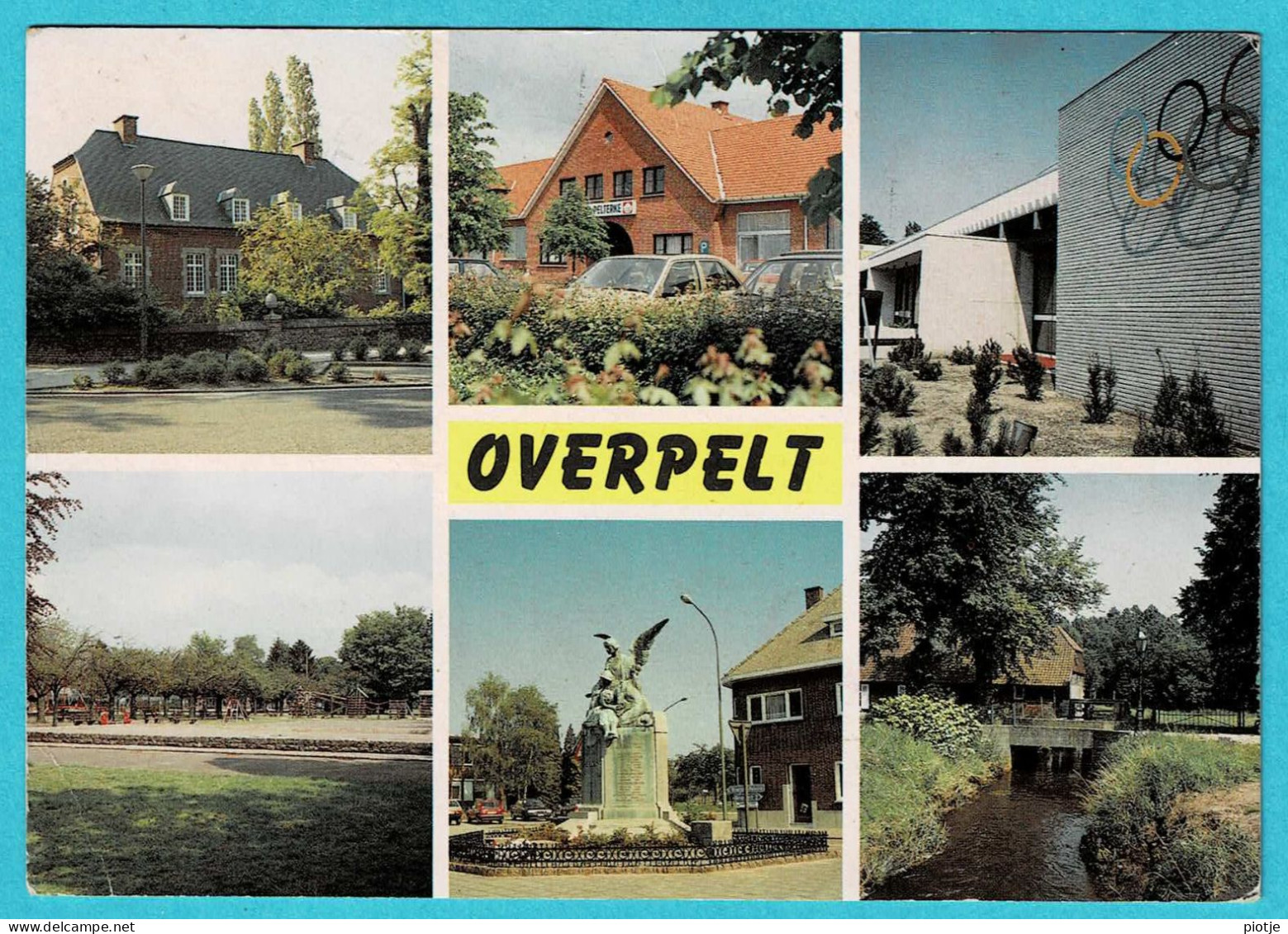 * Overpelt - Pelt (Limburg) * (HarDid 148/2) Groeten Uit Overpelt, Monument, Sporthal, Pelterke - Overpelt