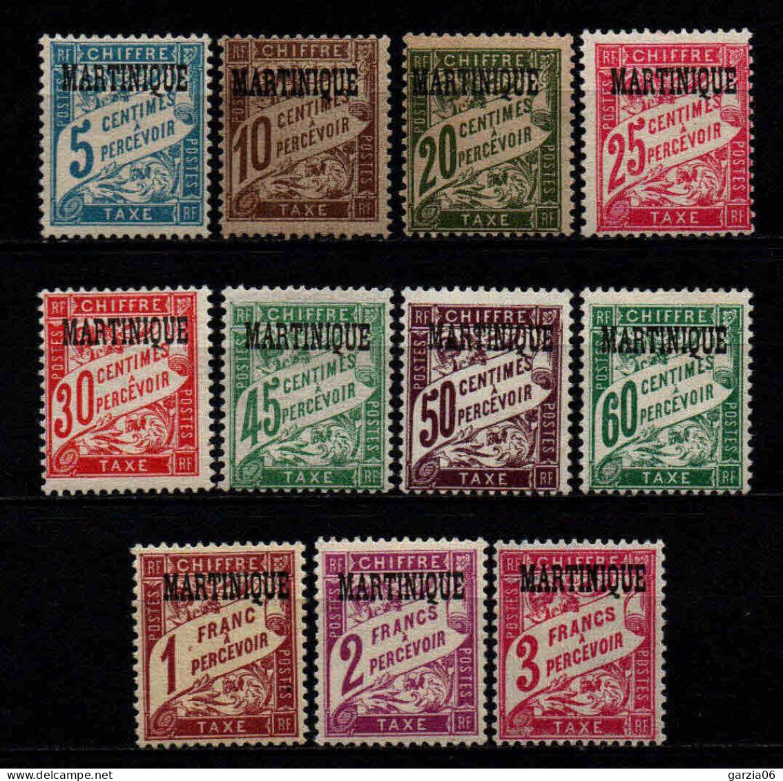 Martinique  - 1927 -  Tb Taxe N° 1 à 11 - Neufs * - MLH - Portomarken