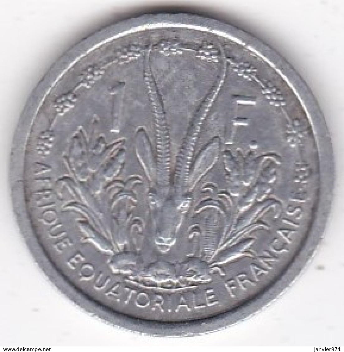 A. E. F. Union Française 1 Franc 1948 , En Aluminium, Lec# 15 - Afrique Equatoriale Française (Cameroun)