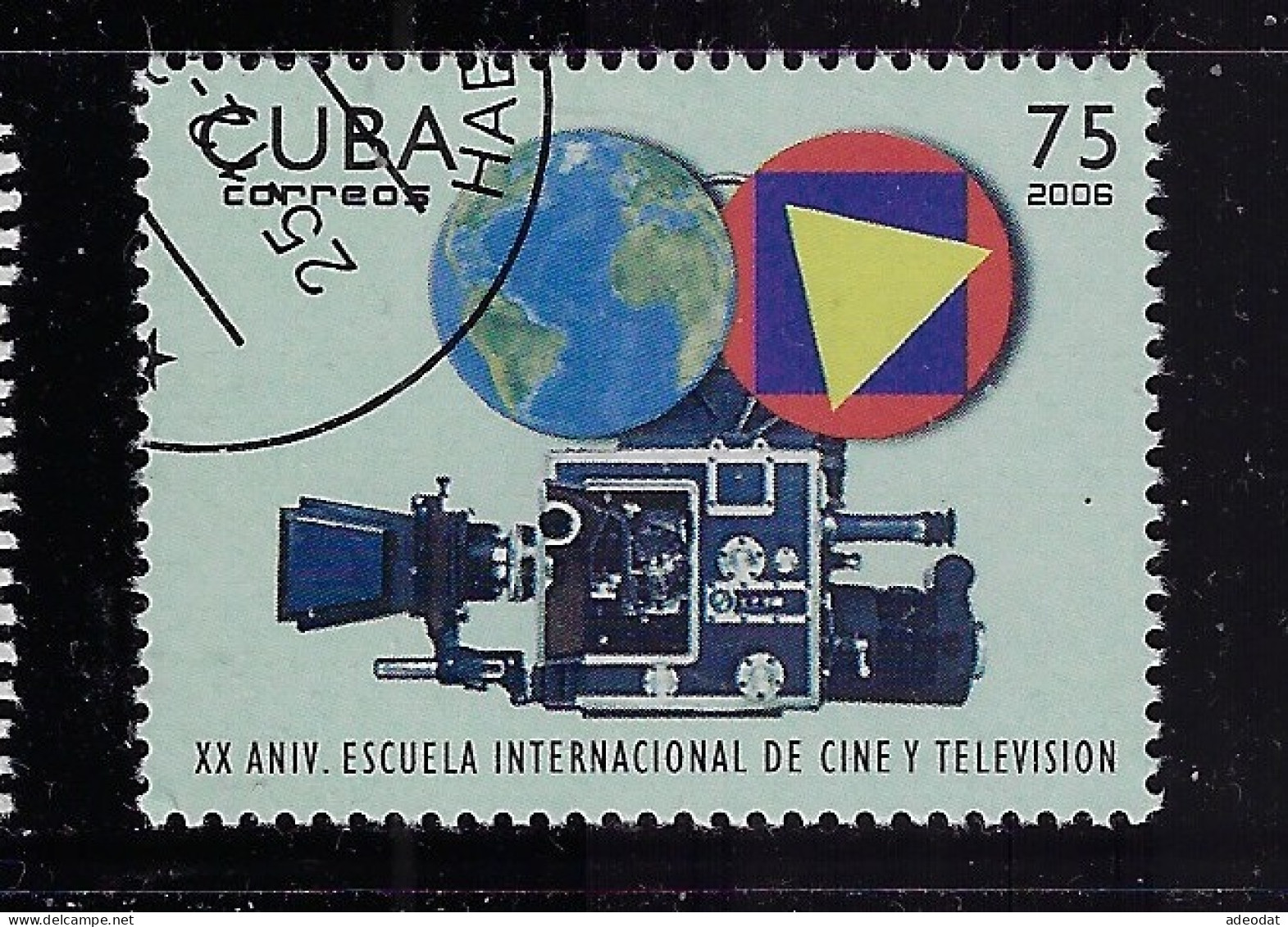 CUBA 2006  CINEMA AND TELLEVISION SCHOOL SCOTT 4659 CANCELLED - Gebraucht