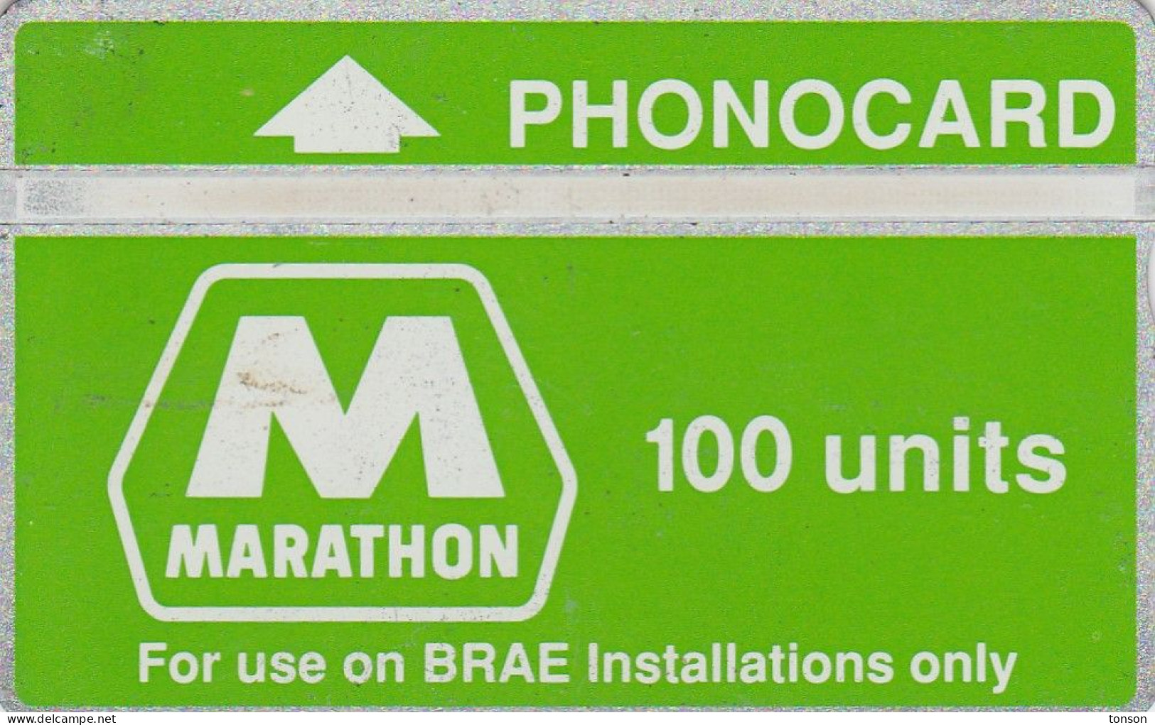 UK, CUR006,  Marathon - BRAE(green/white) 100 Units,   CN : 505D - Boorplatformen