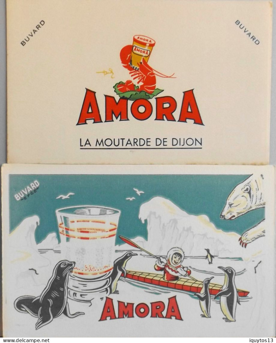 2 Buvards " AMORA "  - Très Bon Etat - Mosterd