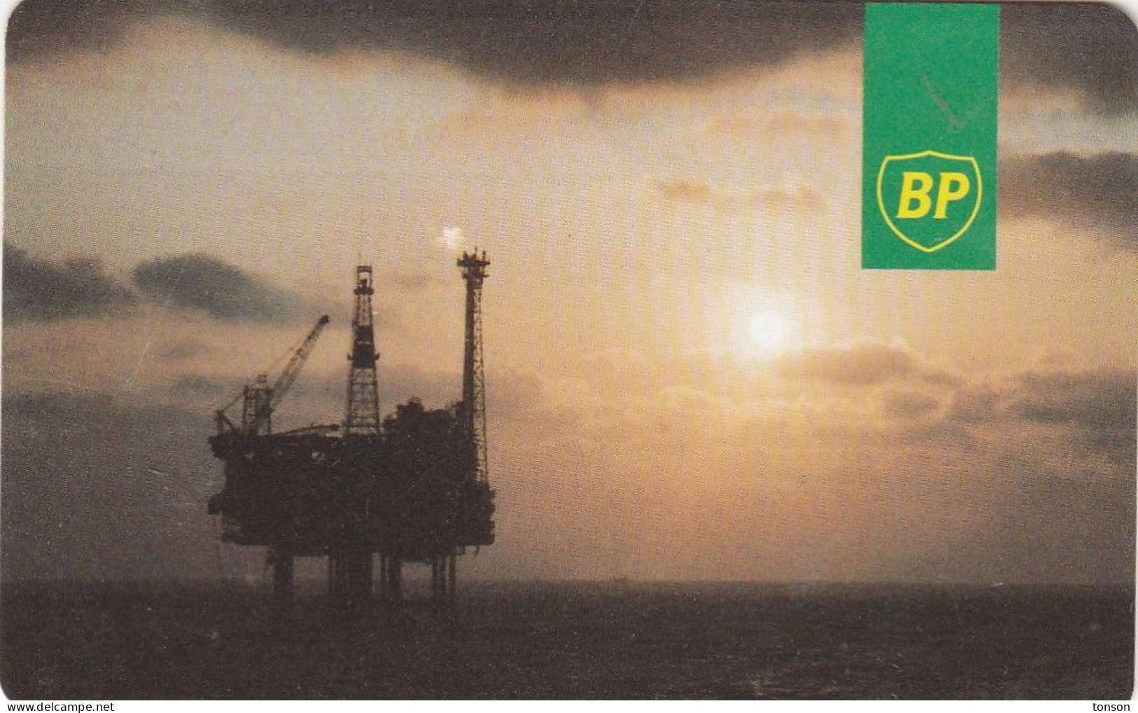 UK Oil Rig Phonecard - BP, GB-OIL-AUT-0006, IPL Scotland - 50u Red, 2 Scans. - Boorplatformen