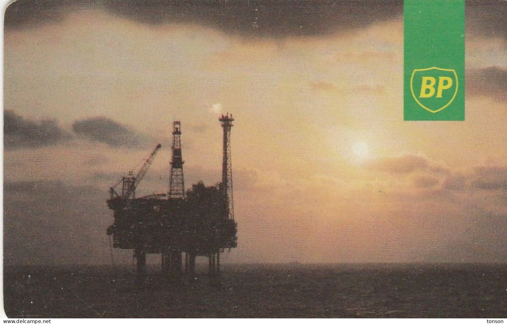 UK Oil Rig Phonecard - BP, GB-OIL-AUT-0001, BP (Blue IPL Logo), 20 Units, 2 Scans. - Boorplatformen