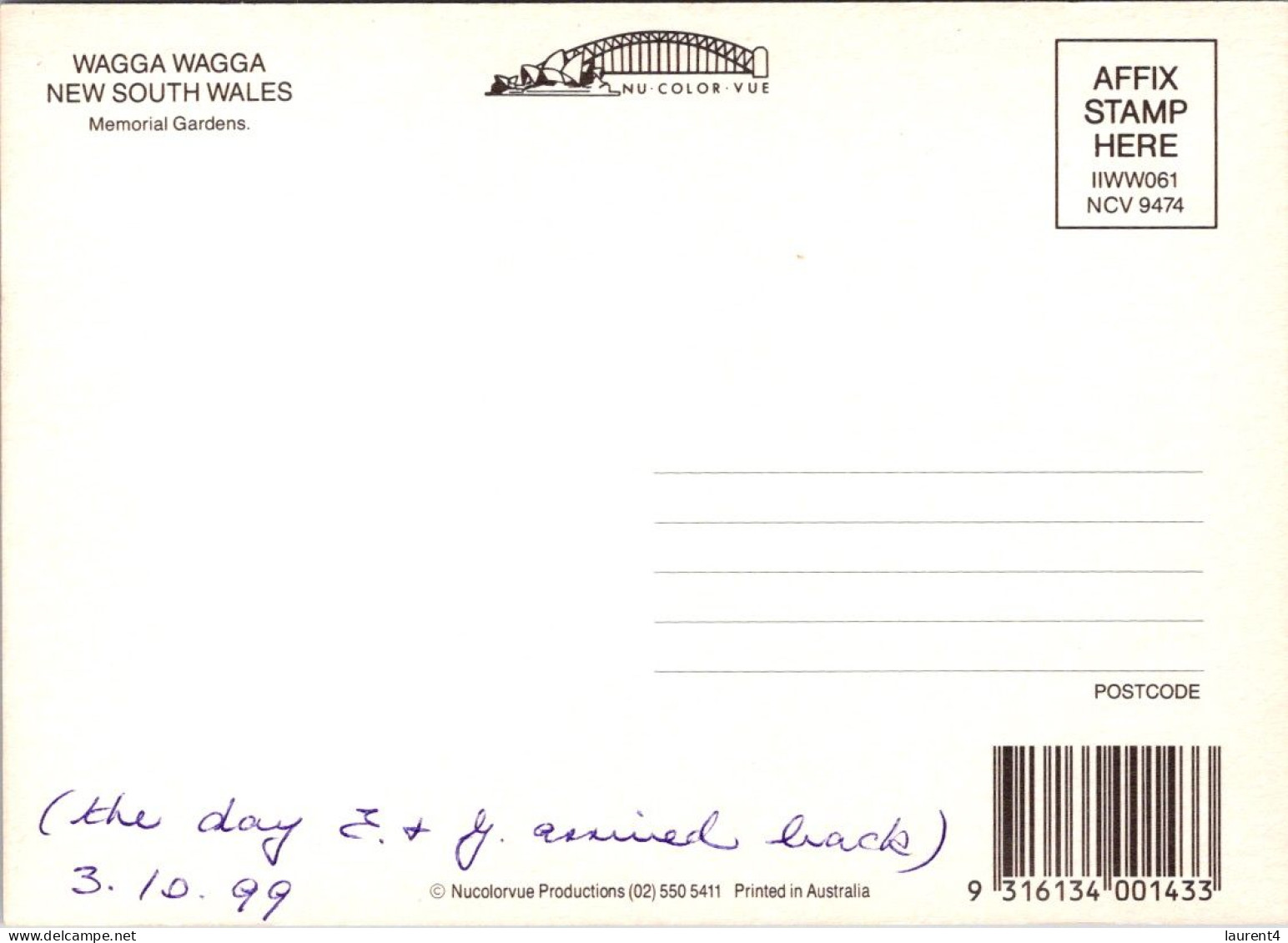 20-9-2023 (1 U 38) Australia - NSW - City Of Wagga Wagga (4 Views) X 2 Postcards - Wagga Wagga