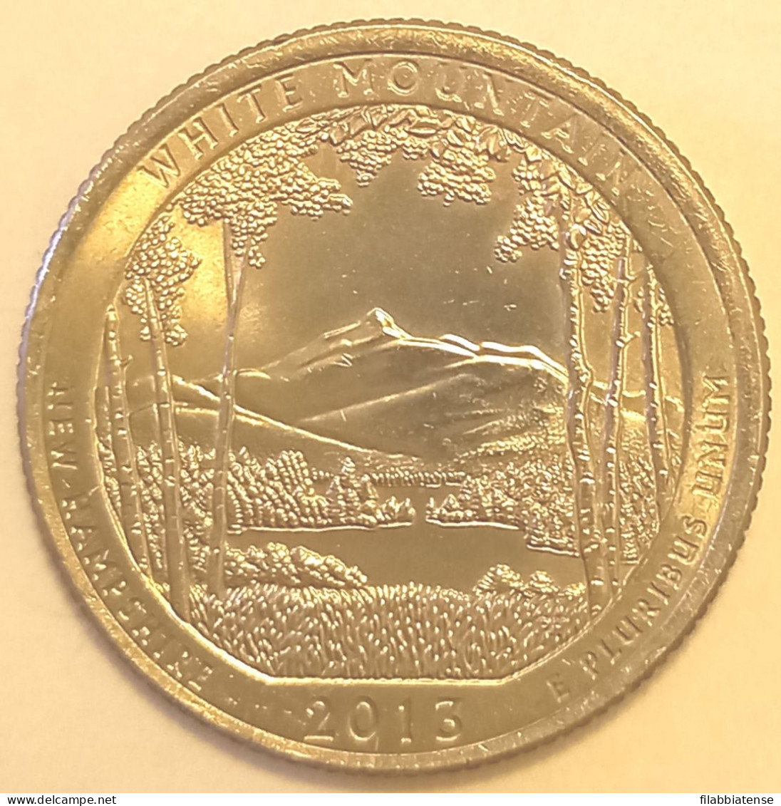 2013 - Stati Uniti 25 Cents - Quarter White Mountain   P     ------ - 2010-...: National Parks