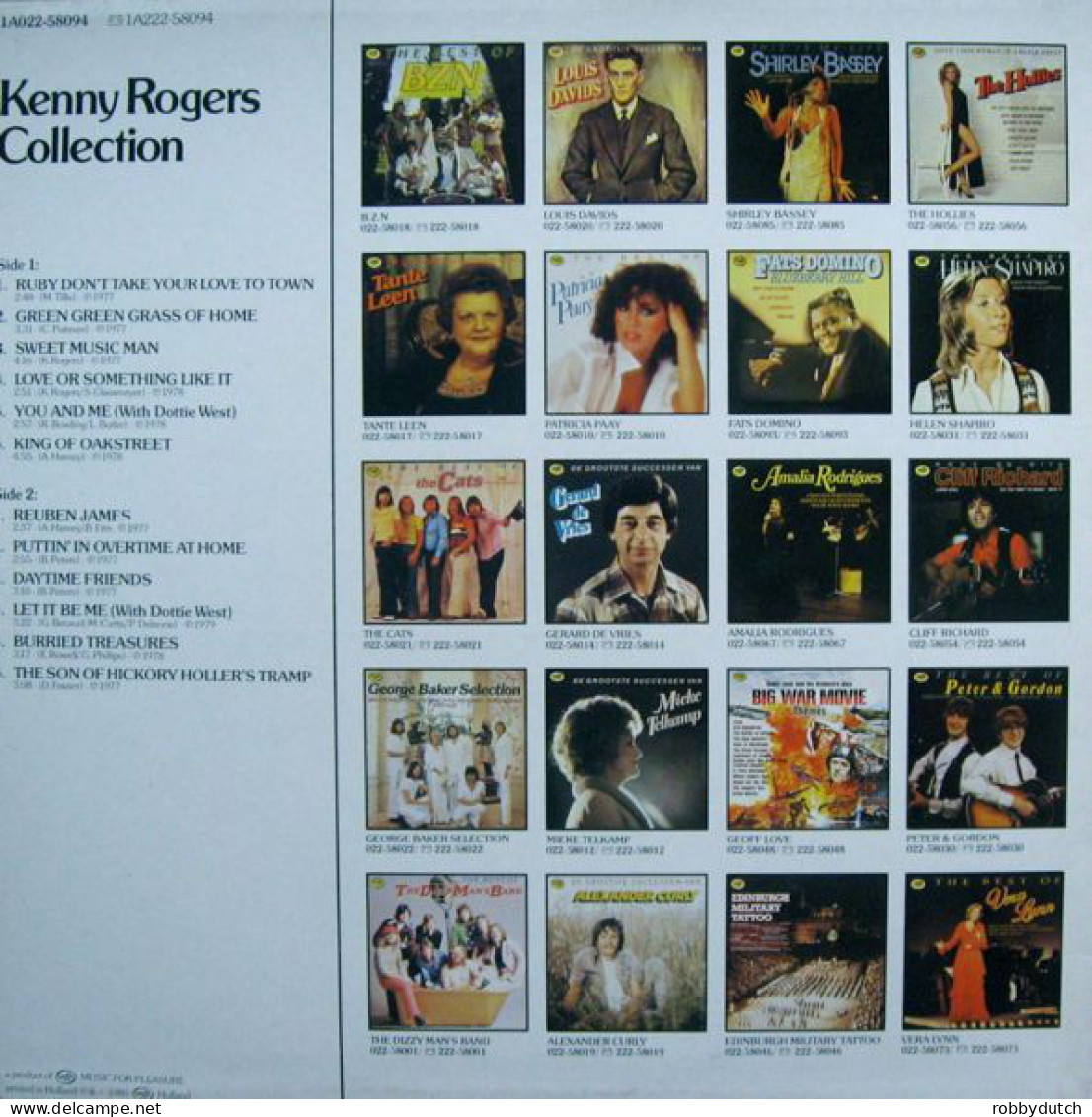 * LP *  KENNY ROGERS - COLLECTION (Holland 1980 EX) - Country & Folk