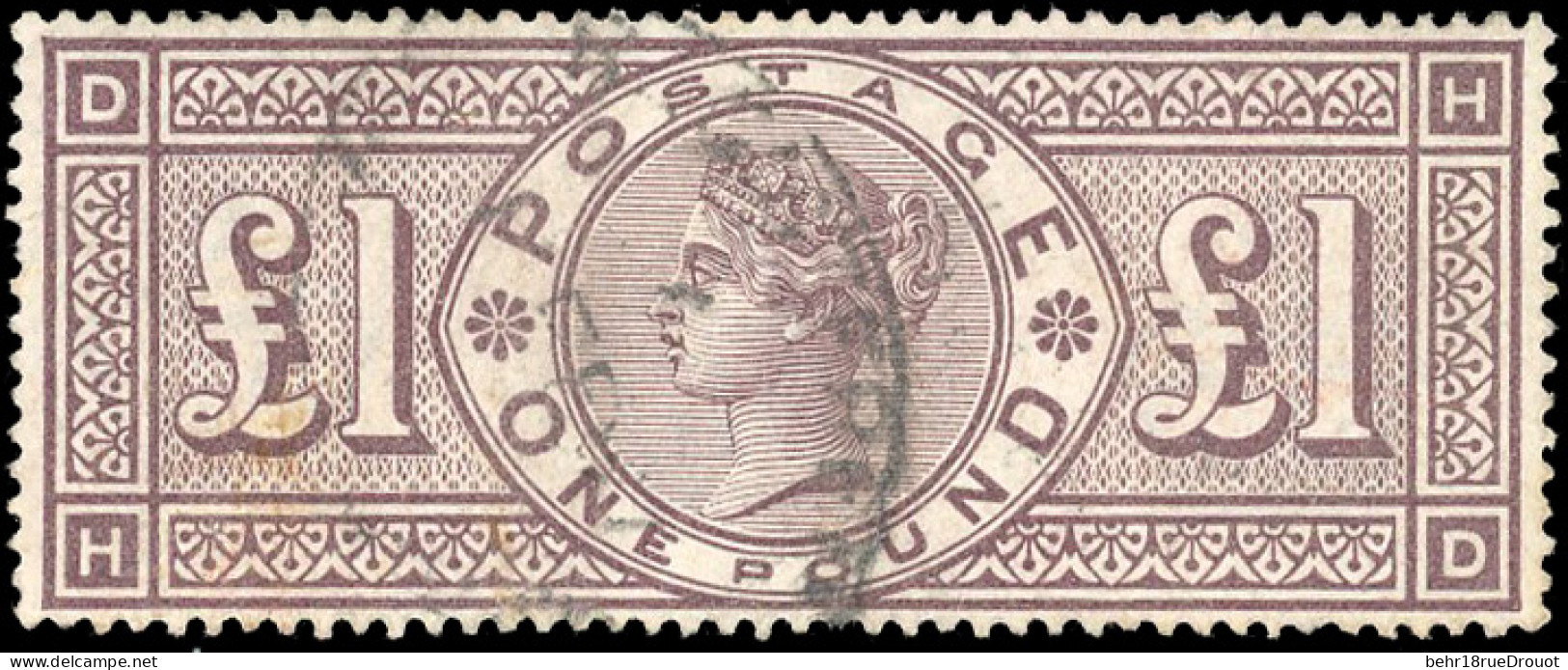 Obl. SG#185 - 1£. Brown-lilac. Lightly Cancelled. VF. - Otros & Sin Clasificación