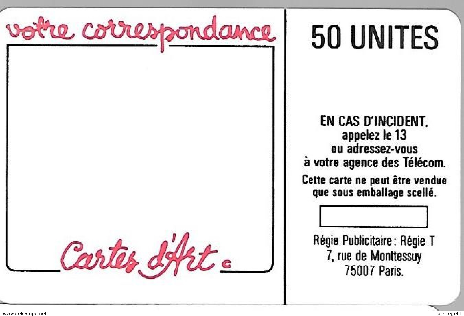 CARTE-PUBLIC-1987-50U-F 07-SO2.410-NAIFS  Et PRIMITIFS-4Pe-4252 Envers-Utilisé-LUXE/RARE - 1987