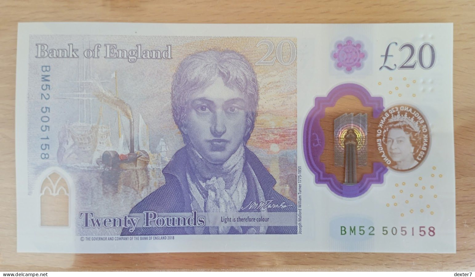 United Kingdom UK GB 20 Pound 2020 Pounds UNC John Turner - 20 Pounds