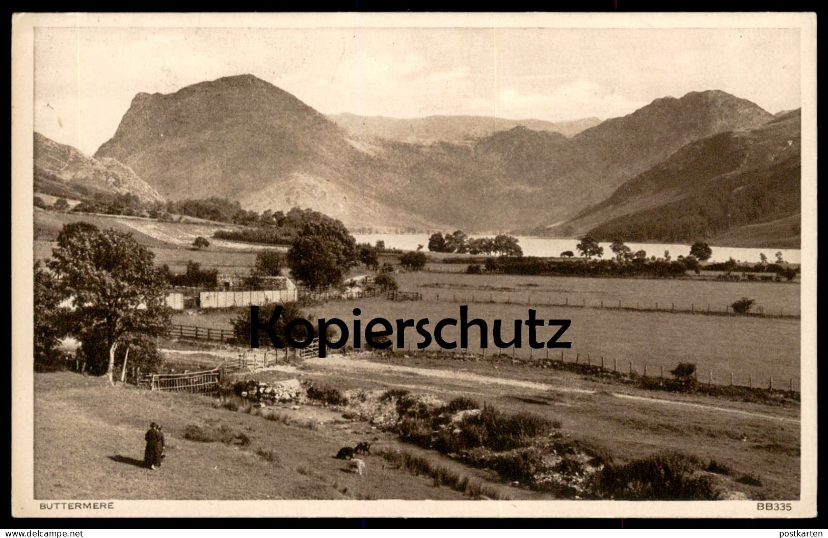 ALTE POSTKARTE BUTTERMERE PANORAMA CUMBERLAND CUMBRIA LAKE Postcard Ansichtskarte Cpa AK - Buttermere