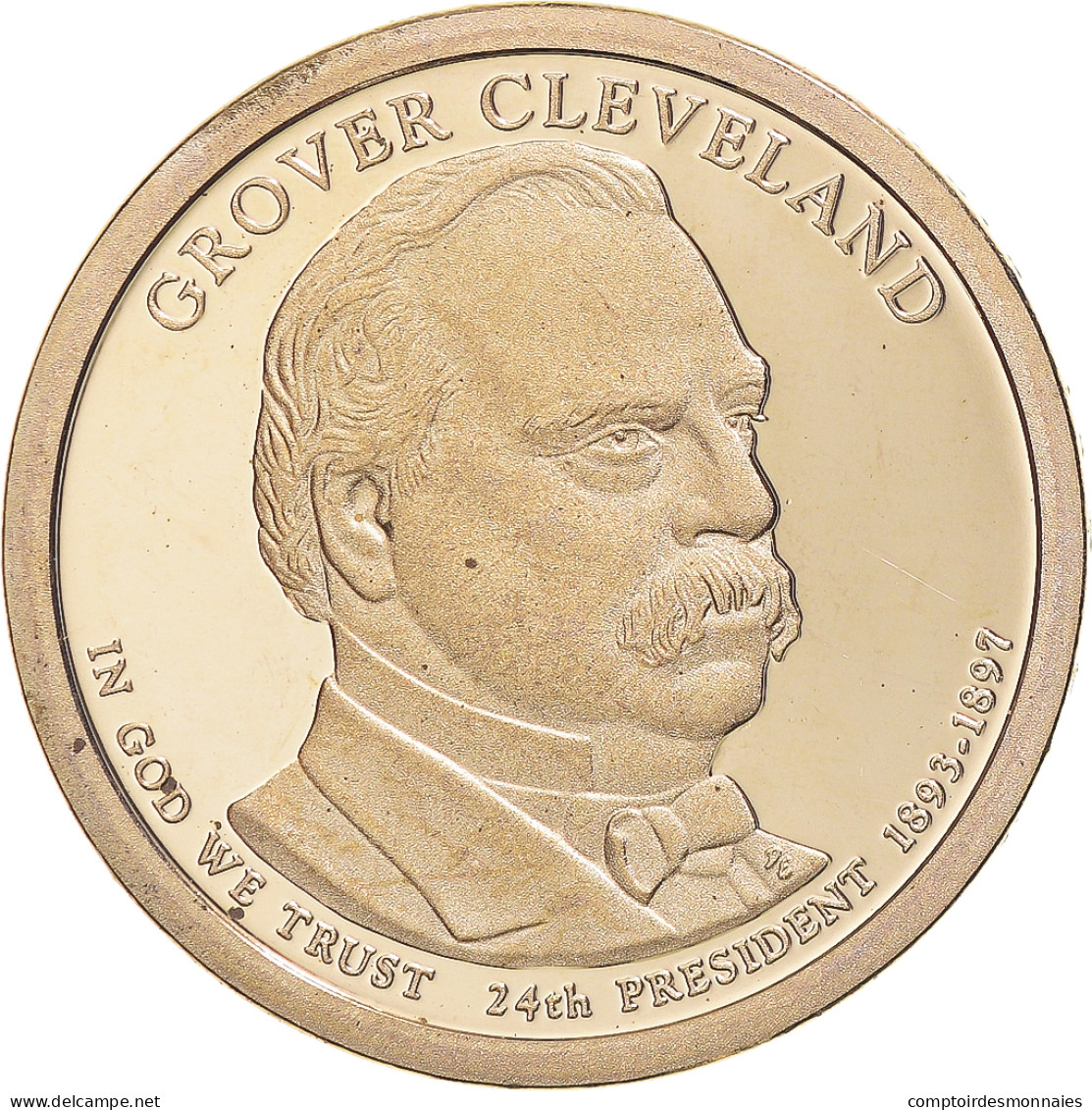 Monnaie, États-Unis, Grover Cleveland (24th), Dollar, 2012, U.S. Mint, San - 2007-…: Presidents