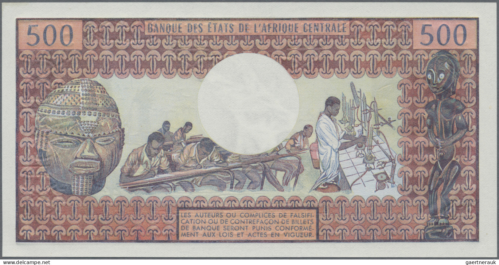 Chad: Banque Des États De L'Afrique Centrale - République Du Tchad, 500 Francs N - Chad