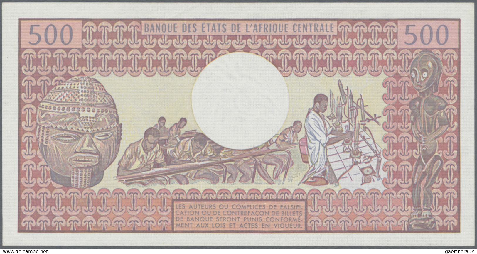 Chad: Banque Des États De L'Afrique Centrale - République Du Tchad, Pair With 50 - Chad