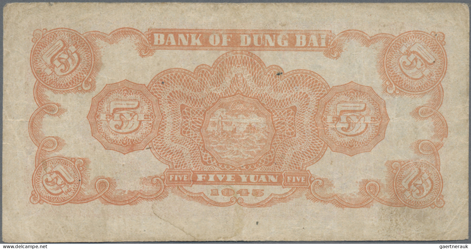 China: TUNG PEI BANK OF CHINA / BANK OF DUNG BAI, Lot With 5 Banknotes, Series 1 - China