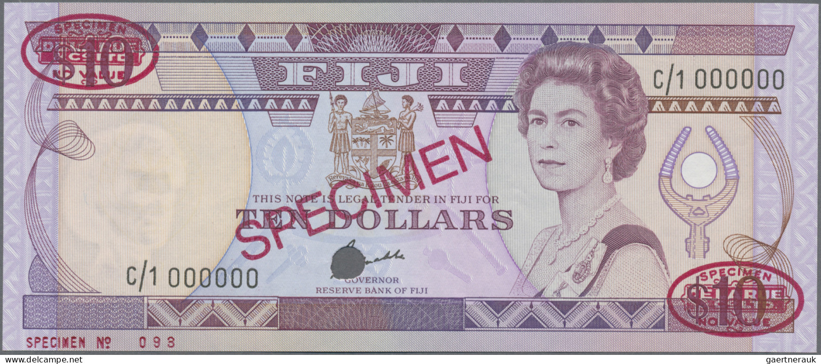 Fiji - Bank Notes: Reserve Bank Of Fiji, 10 Dollars ND(1989), P.92s, With Serial - Fiji