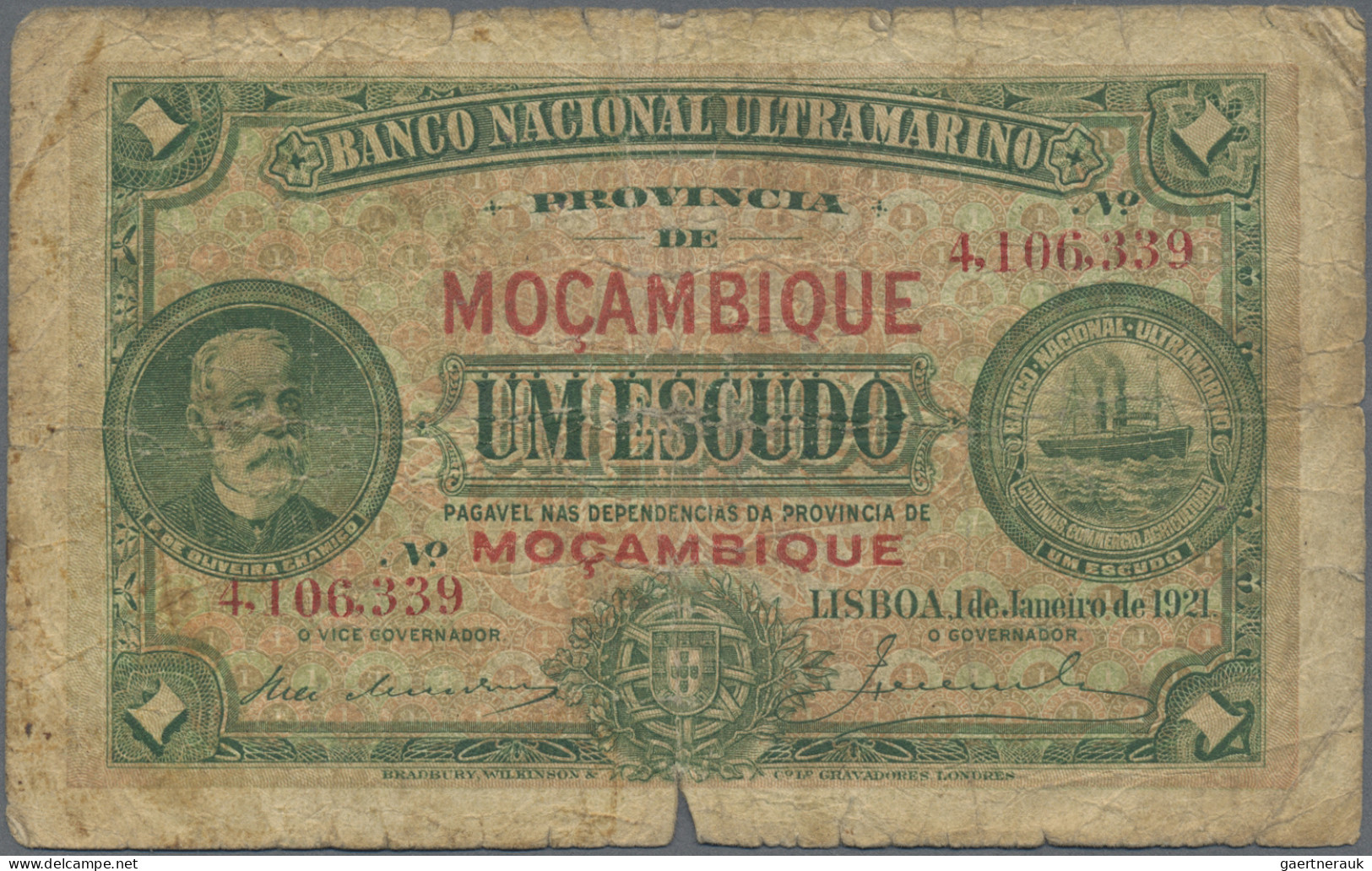 Mozambique: Banco Nacional Ultramarino - LOURENCO MARQUES, 10 And 20 Centavos 19 - Mozambique