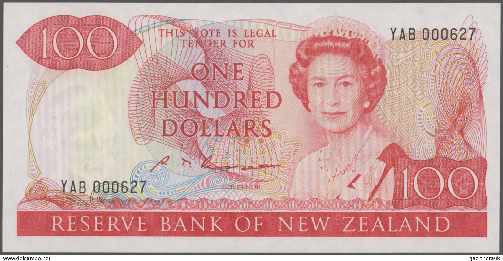 New Zealand: Reserve Bank Of New Zealand, 100 Dollars ND(1985-89), P.175b In Per - New Zealand