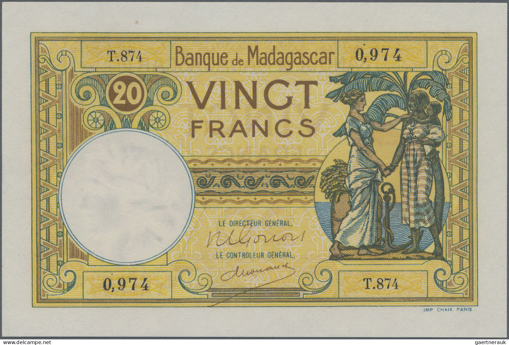 Worldwide: Set With 10 Banknotes From All Over The World, Comprising Banco De An - Other & Unclassified