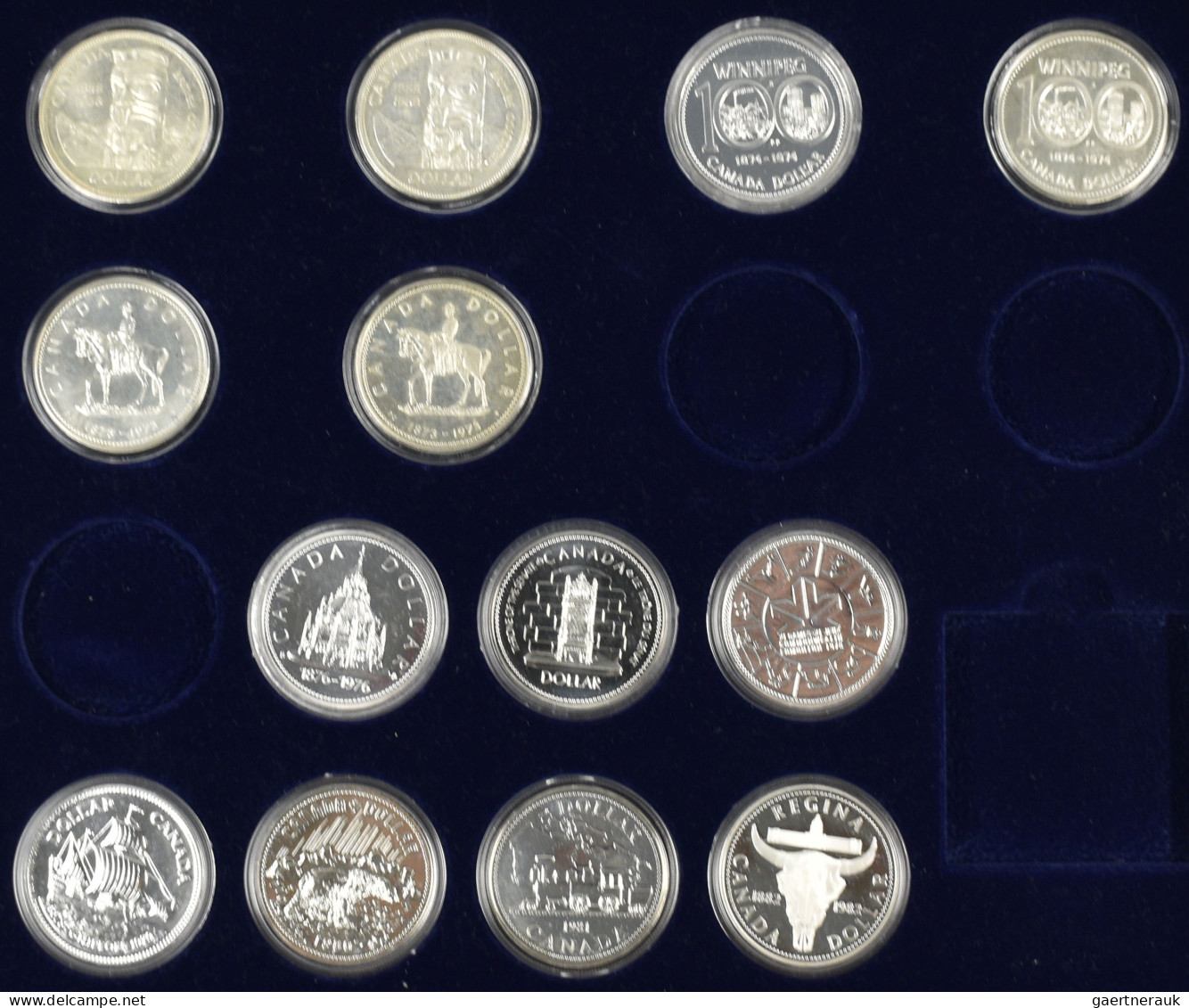 Kanada: Sammlung 27 X 1 Dollar Gedenkmünzen Ca. 1958-1999. Alle Münzen In Kapsel - Canada