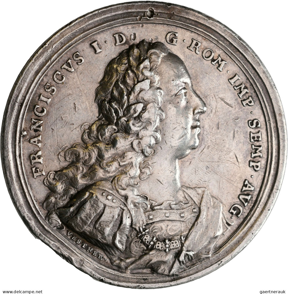 Haus Habsburg: Franz I. 1745-1765: Silbermedaille 1745, Auf Seine Krönung Zum De - Sonstige – Europa