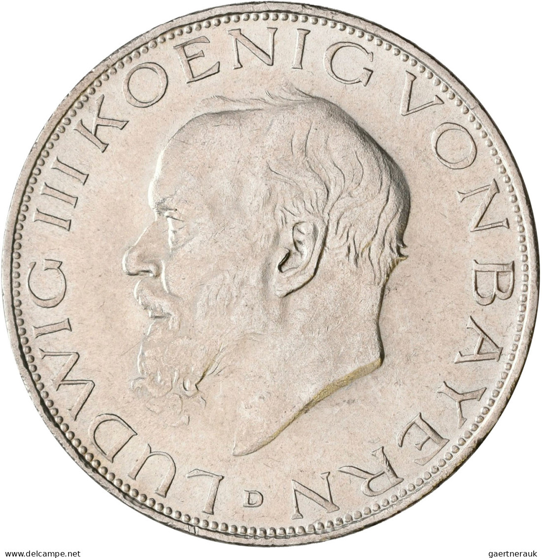 Bayern: Ludwig III. 1913-1918: 2 X 3 Mark 1914 D, Jaeger 52. Beide Um Vorzüglich - Taler & Doppeltaler