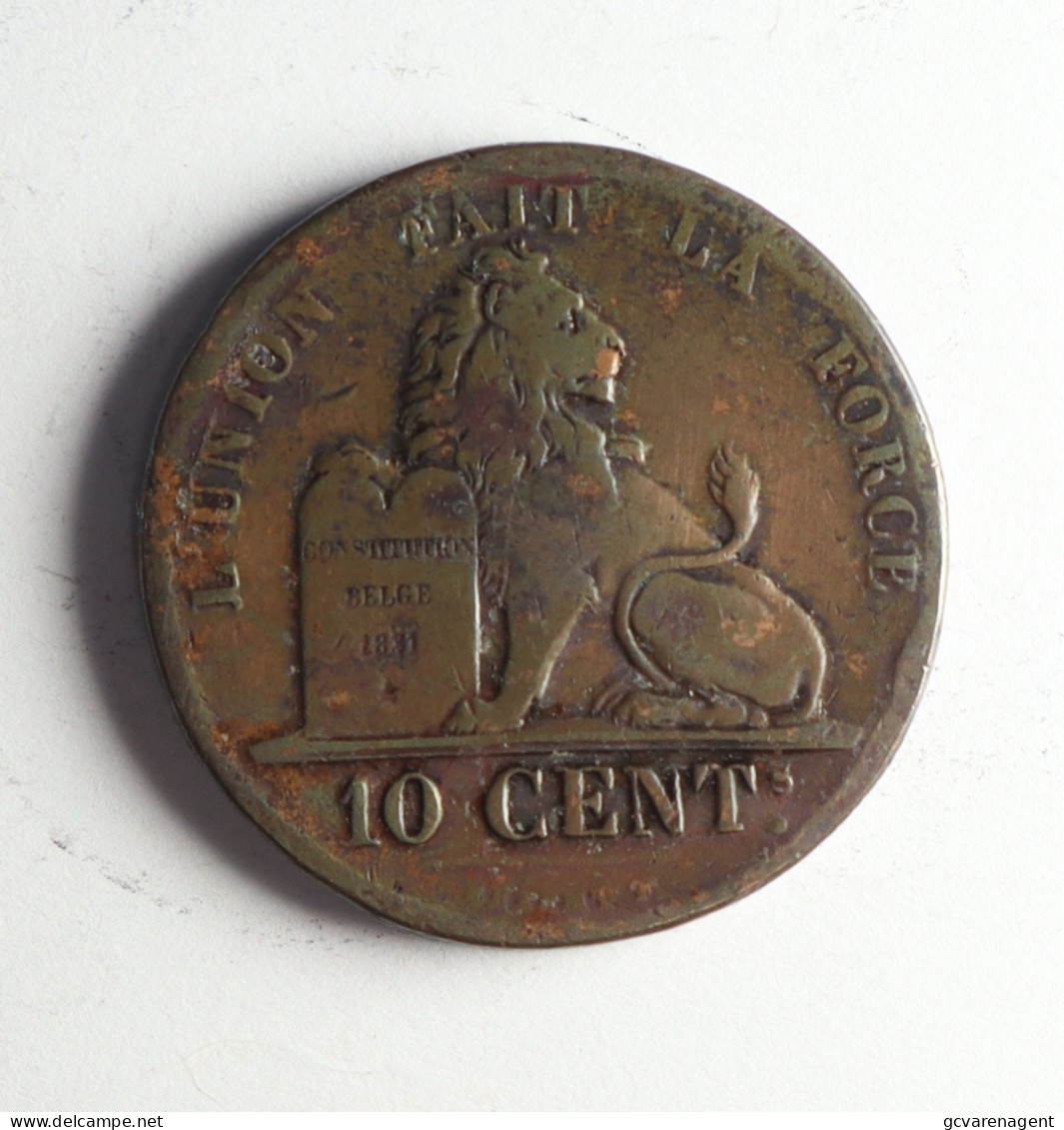 BELGIE  10 CENT 1833  MOOIE STAAT   4 SCANS - 10 Centimes