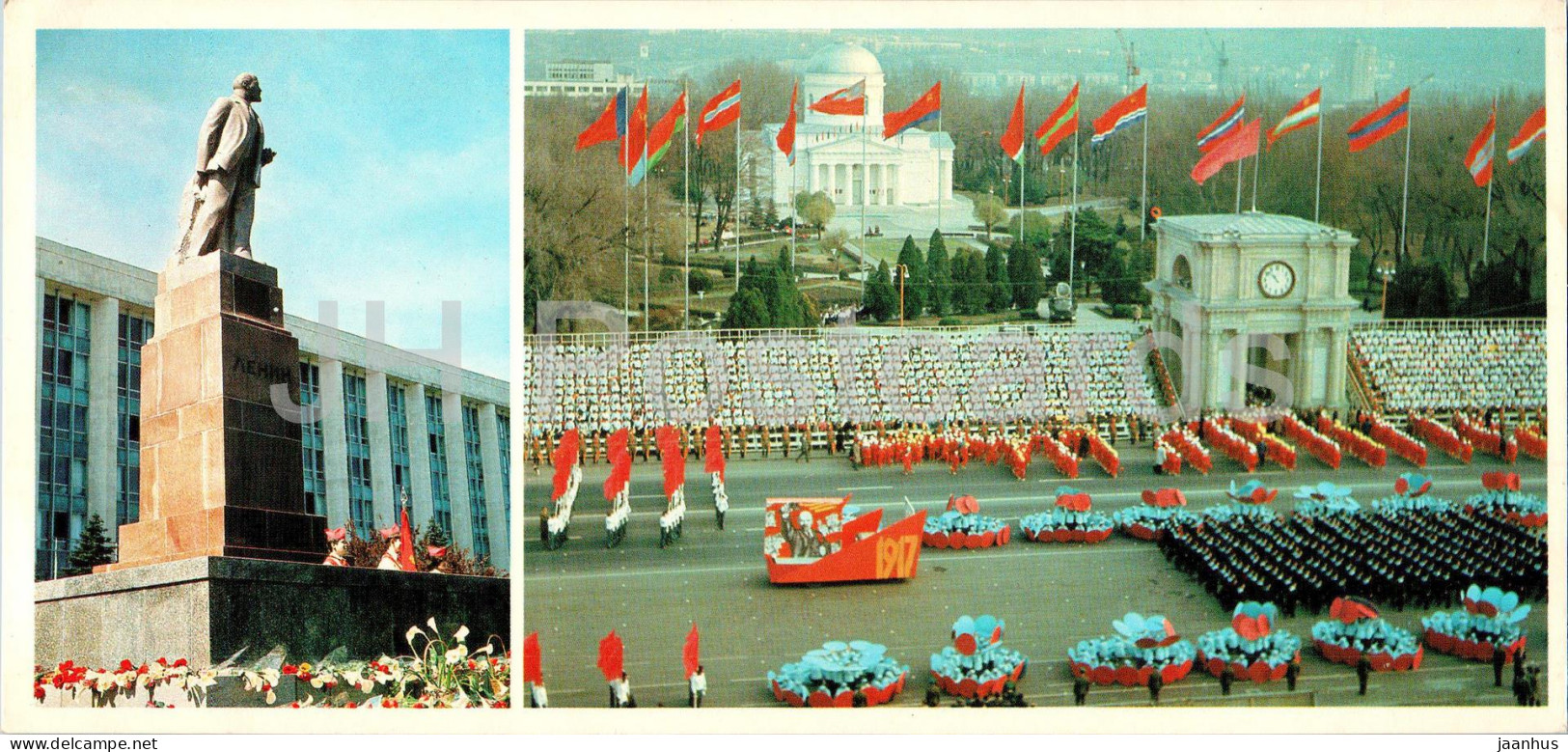 Chisinau - Monument To Lenin - Festival At Victory Square - 1980 - Moldova USSR - Unused - Moldavie