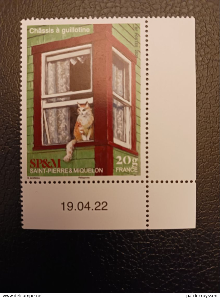 Saint Pierre Miquelon 2022 SPM Chassis Guillotine Frame Window Fenetre Cat 1v Mnh CORNER DATE - Neufs