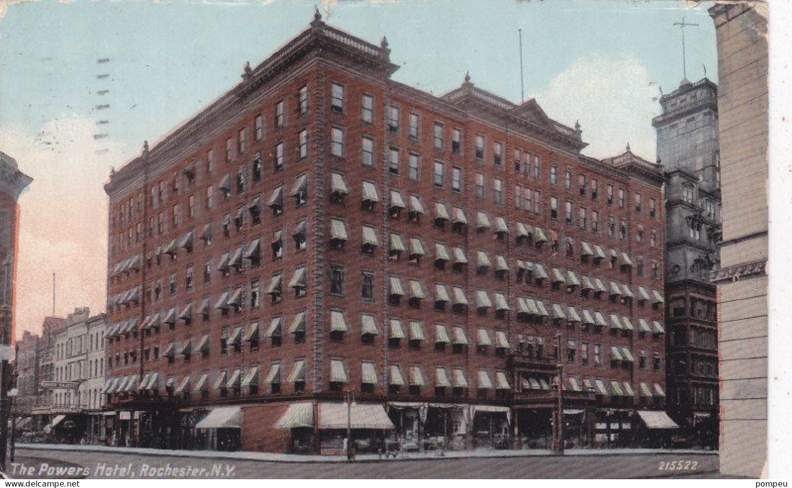 QT - LITHO - New York -  Rochester, The Powers Hotel  -  1918 - Bars, Hotels & Restaurants