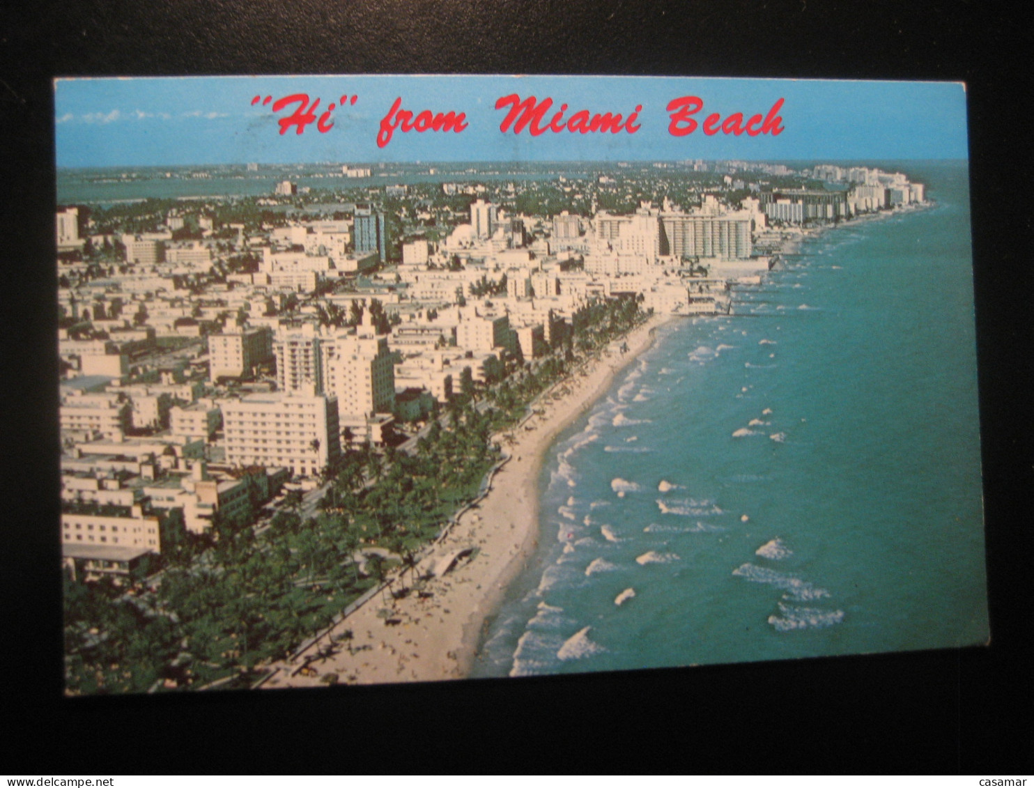 MIAMI BEACH Florida Hi Hotel Hotels Cancel 1979 To Sweden Postcard USA - Miami Beach