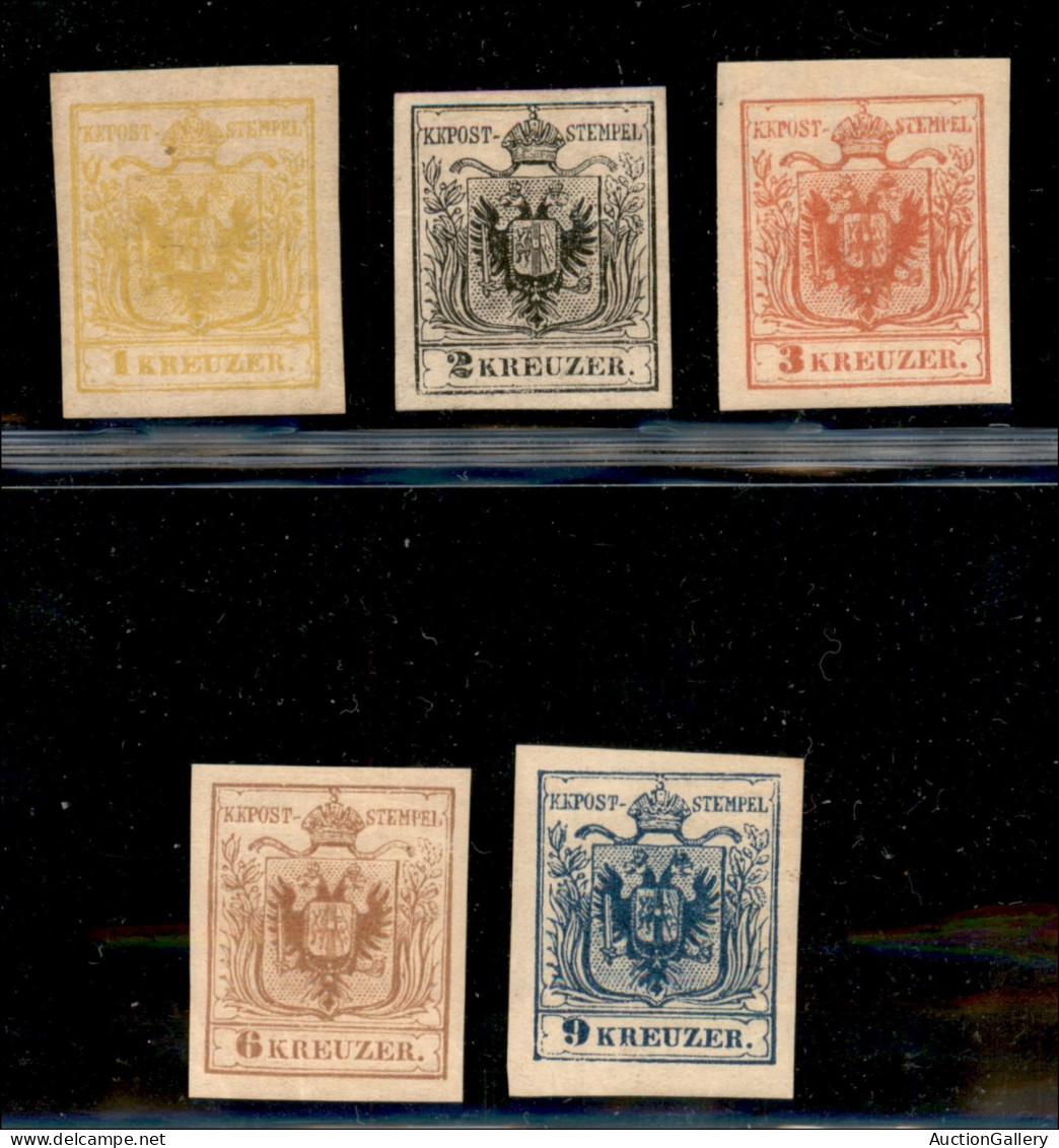 Europa - Austria - 1870 - Ristampe (1/5) - Serie Completa - Gomma Originale (2 Kreuzer Senza Gomma) - Molto Belle - Otros & Sin Clasificación