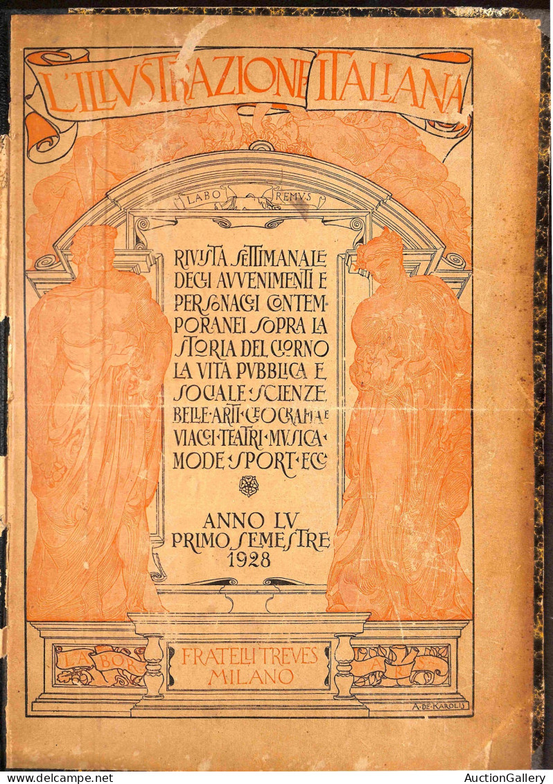 Prefilateliche E Documenti - Italia - 1928 - L'Illustrazione Italiana - Intero Volume Rilegato All'epoca Delle Pubblicaz - Other & Unclassified