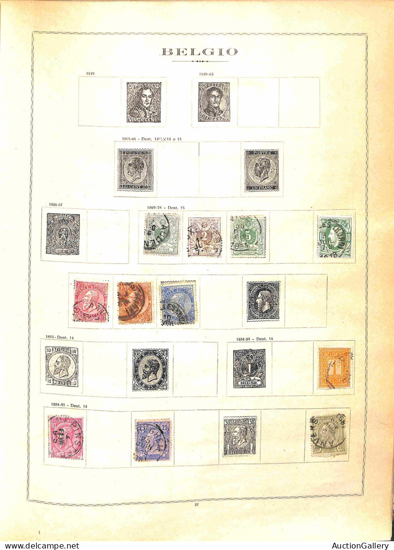 Lotti e Collezioni - Europa e Oltremare - EUROPA - 1860/1932 - Album Universale Illustrato per Francobolli Marini del 19