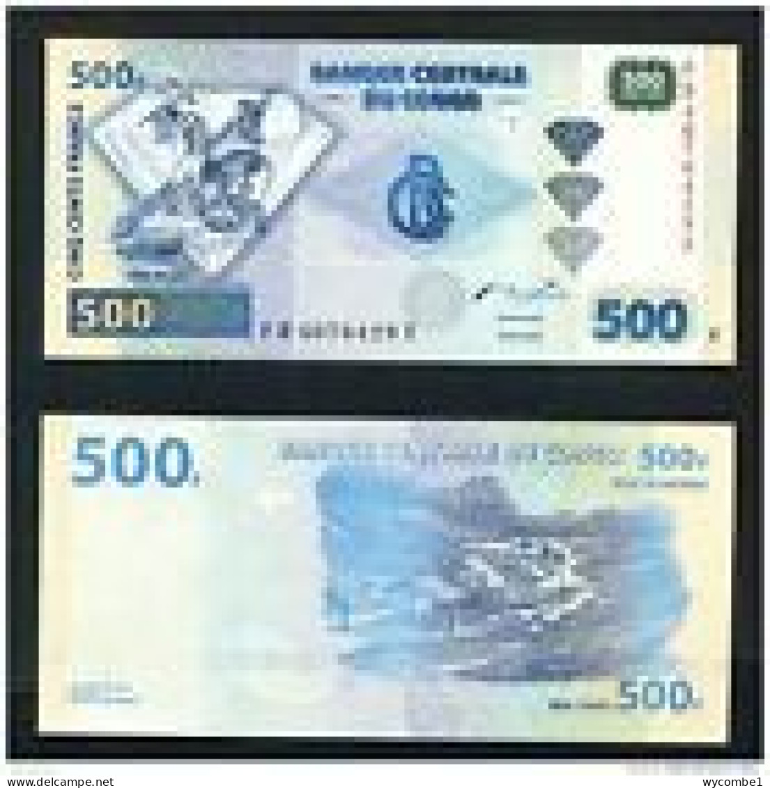 CONGO DR  -  2002 500 Francs UNC  Banknote - Democratische Republiek Congo & Zaire