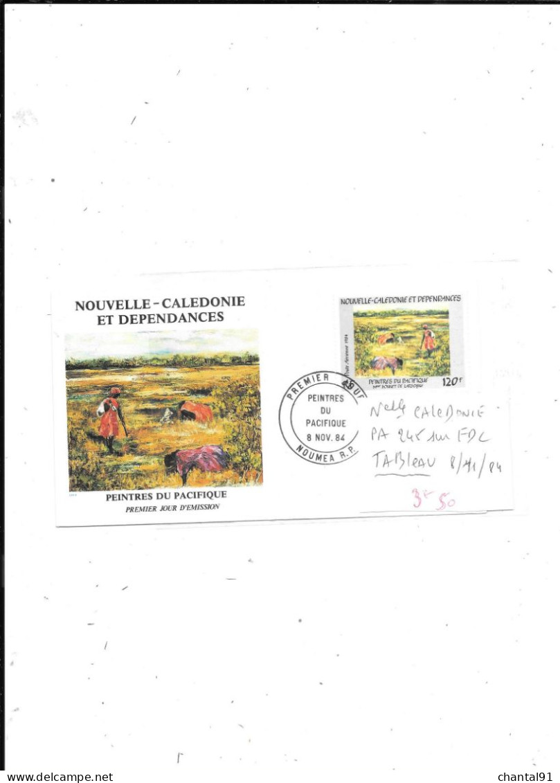 NOUVELLE CALEDONIE N° PA 245 OBL SUR FDC 8/11/84 - Cartas & Documentos