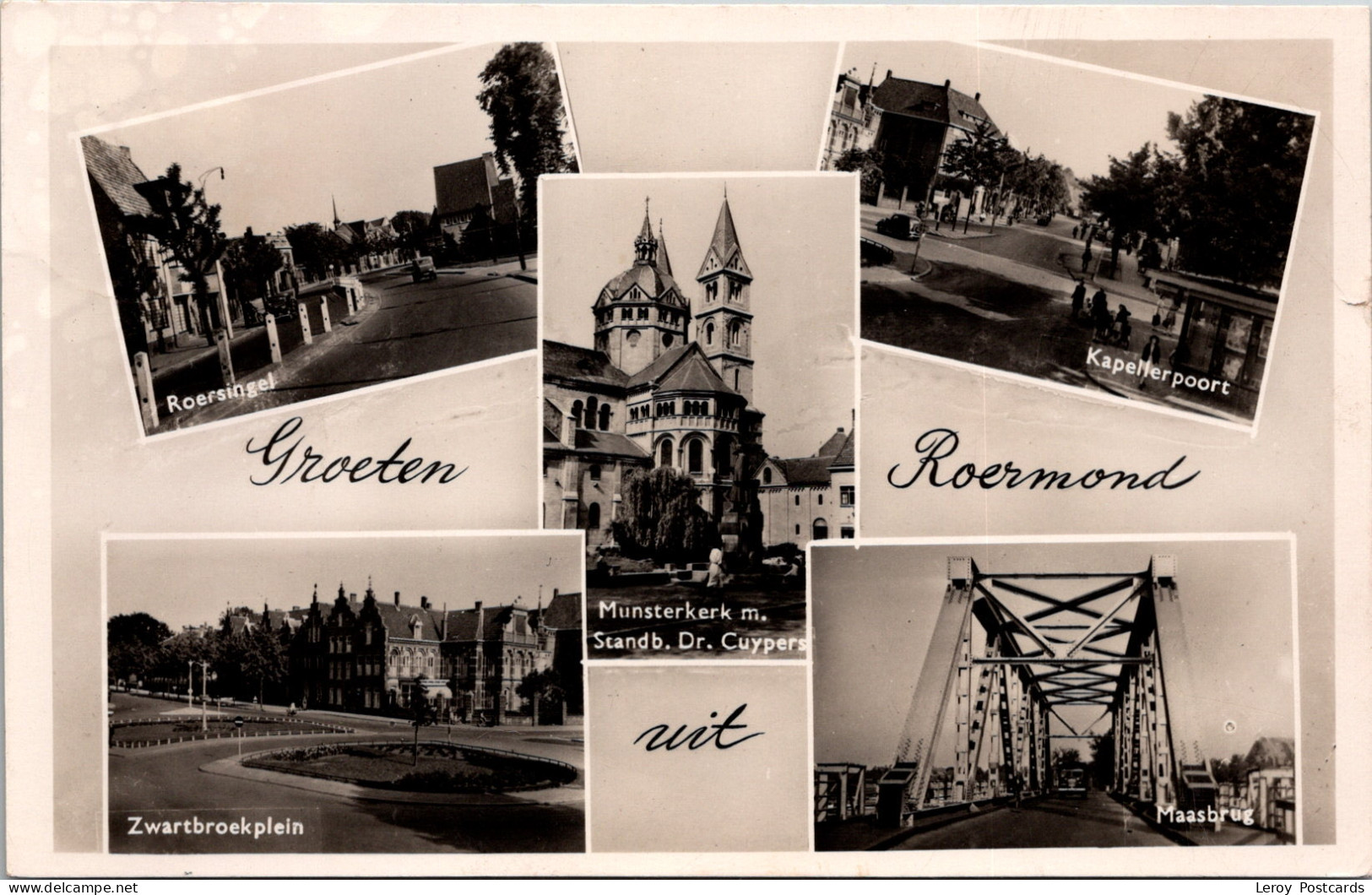 #3666 - Groeten Uit Roermond, Roersingel 1950 (LB) - Roermond