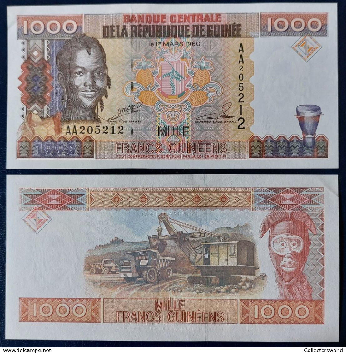 Rep Guinee Guinea 1000 Francs Year 2006 P40 UNC - Guinée