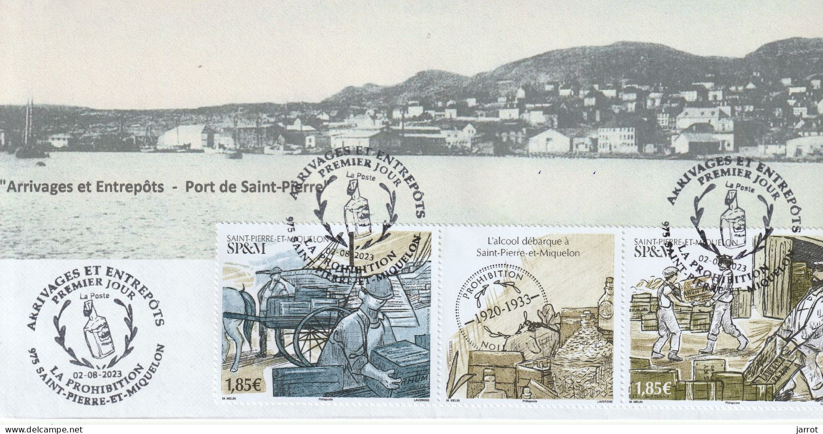 2023 Arrivages Et Entrepots La Prohibition  FDC 2 Aout 2023 - FDC