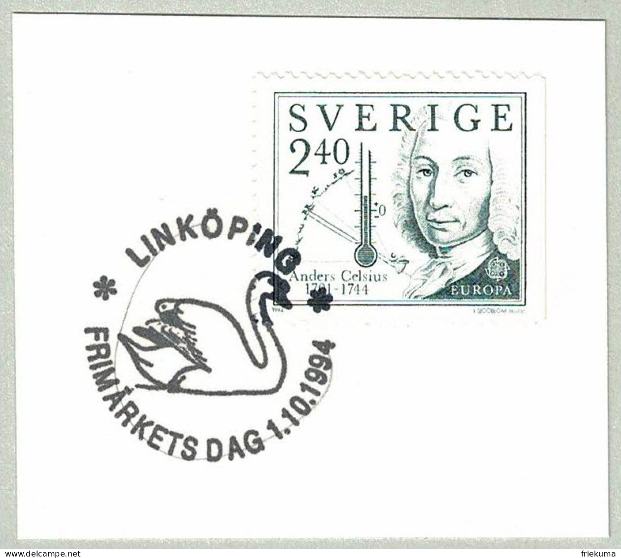 Schweden / Sverige 1994, Sonderstempel Linköping, Schwan / Cygne / Swan / Cygnus - Zwanen