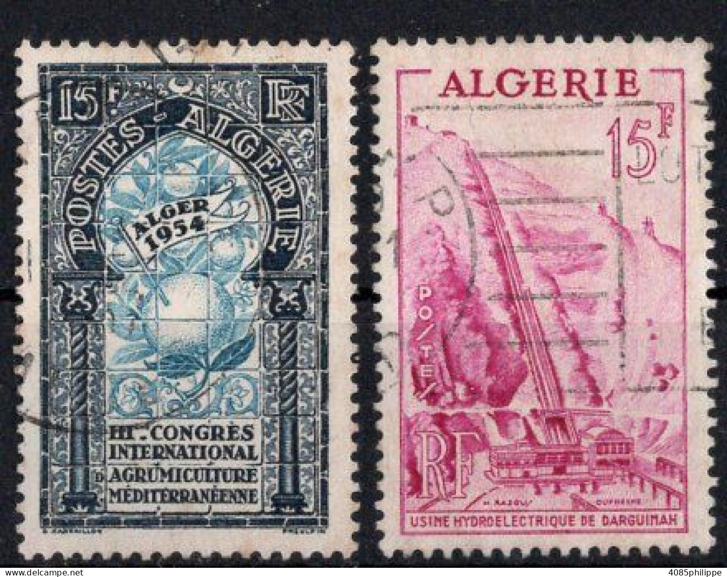 ALGERIE Timbres-poste N°311 & 313 Oblitérés TB Cote 3€25 - Gebraucht