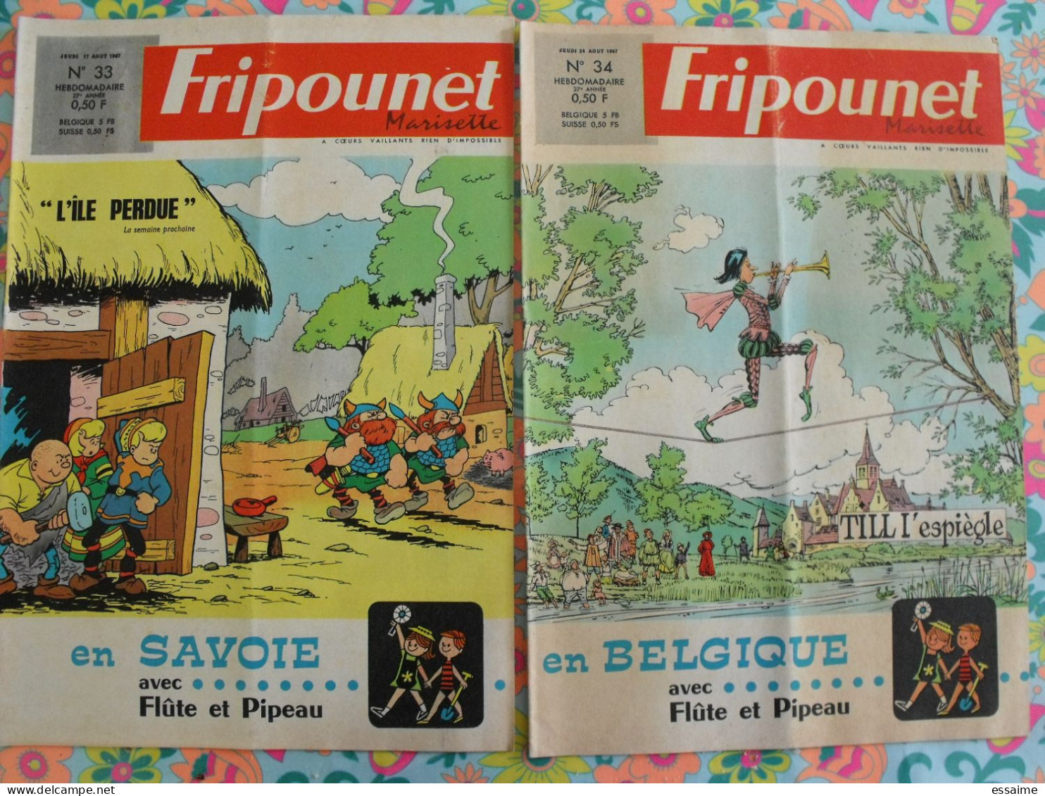 année 1967 complète de Fripounet Marisette. 52 n° (1 à 52). brochard bonnet dubois dufossé erik mic delinx rigot trubert