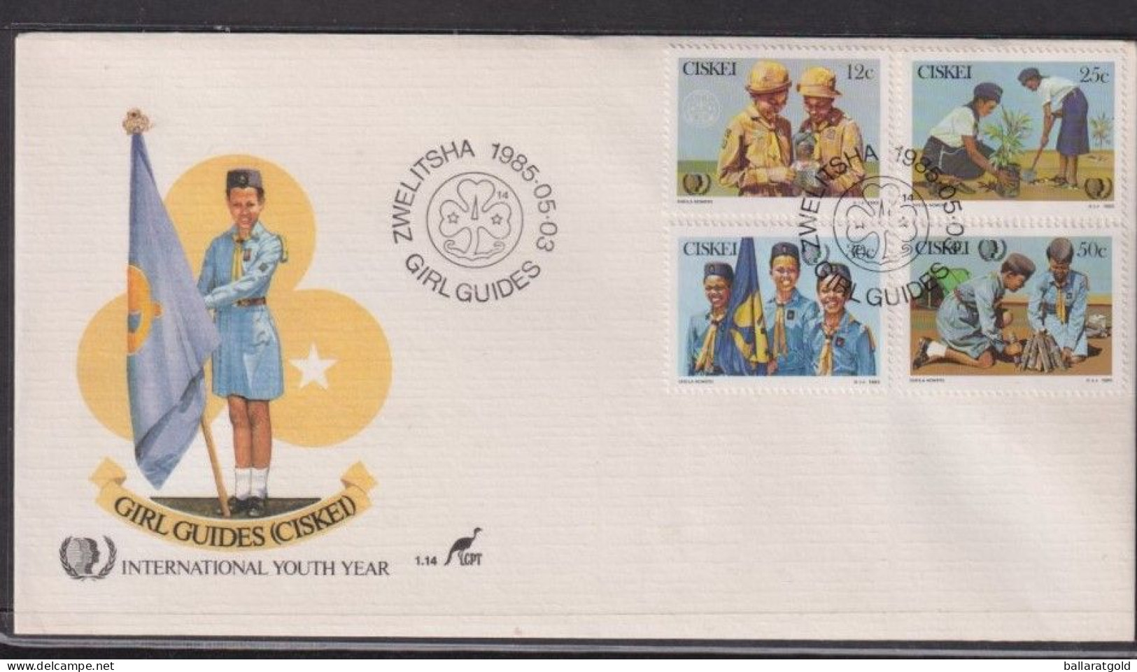 Ciskei 1985 Girl Guides First Day Cover 1.14 - Ciskei