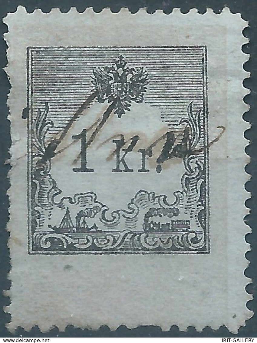 AUSTRIA-L'AUTRICHE-ÖSTERREICH,1880 Revenue Stamp Tax Fiscal,1Kr.Used - Fiscale Zegels