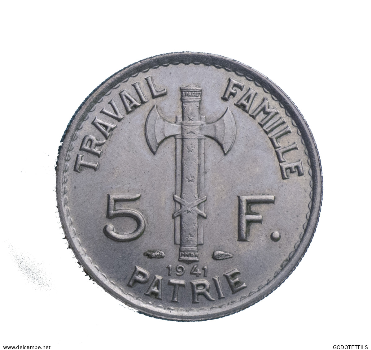 État Français-5 Francs Pétain 1941 Paris - 5 Francs